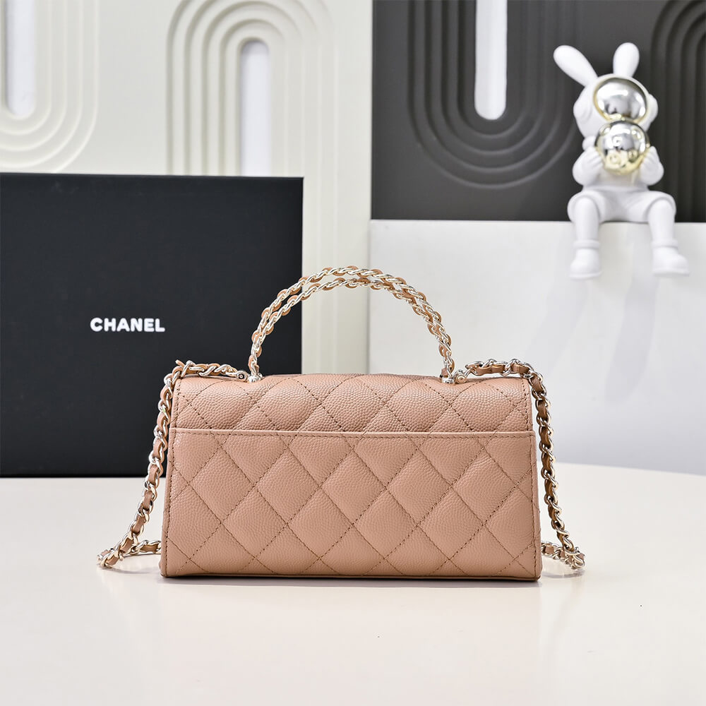Chanel Flap Phone Holder Bag with Chain - Replica Luxury Bags™