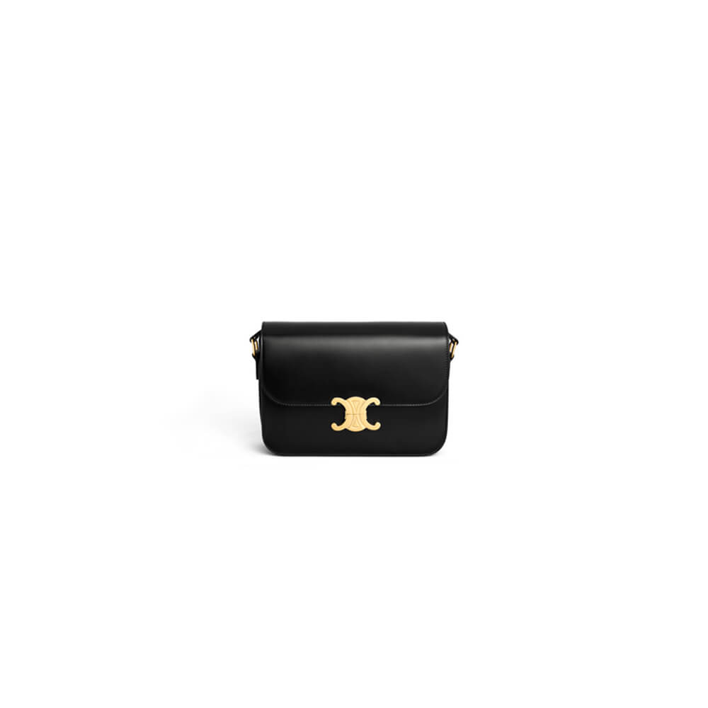 Celine Classique Triomphe Bag In Shiny Calfskin - Replica Luxury Bags™