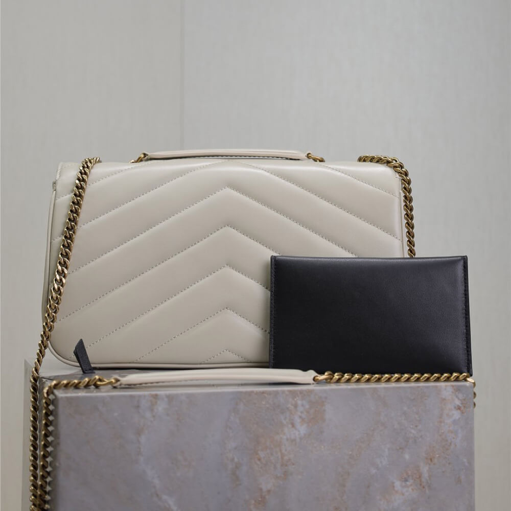YSL Loulou Medium Bag in Matelasse Lambskin - Replica Luxury Bags™