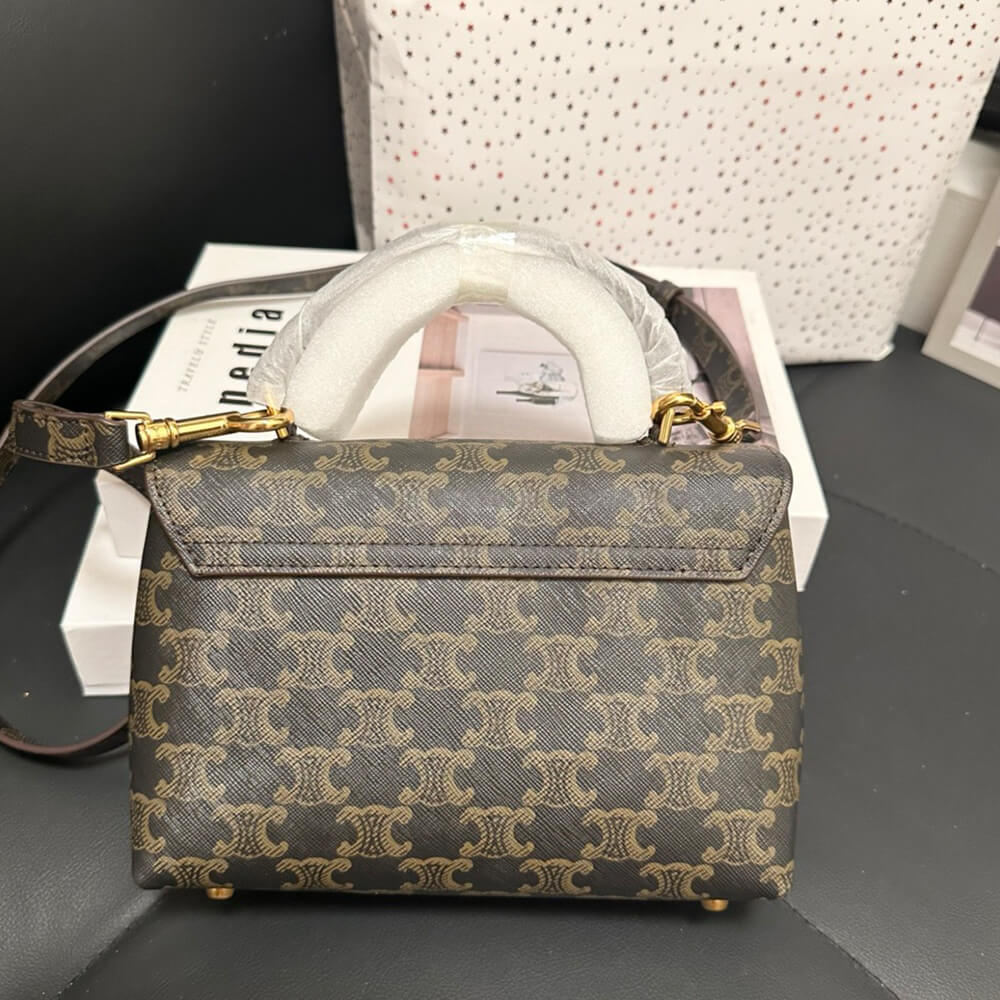 Celine Teen Nino Bag in Triomphe Canvas - Replica Luxury Bags™