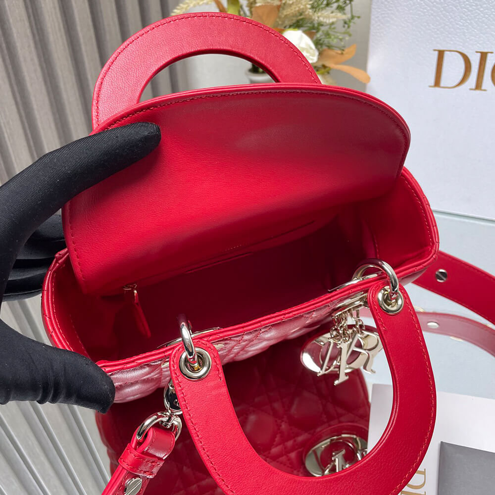 Small Lady Dior My ABCDior Bag in Red - Replica Luxury Bags™