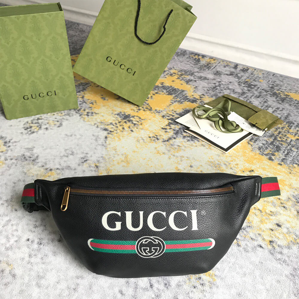 Gucci GG Print Leather Bumbag - Replica Luxury Bags™