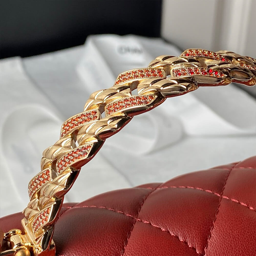 CHANEL Mini Flap Bag with Top Handle - Replica Luxury Bags™