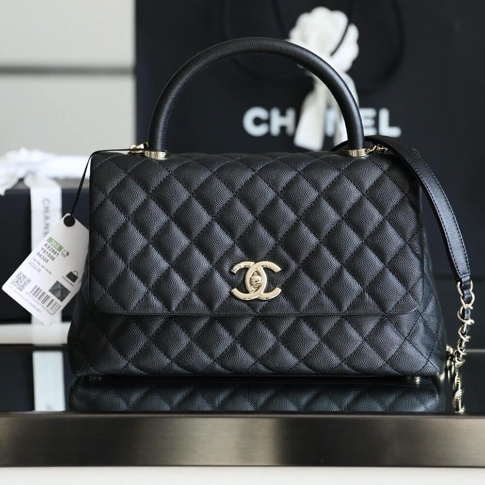 Chanel Large Flap Bag With Top Handle - Replica Luxury Bags™