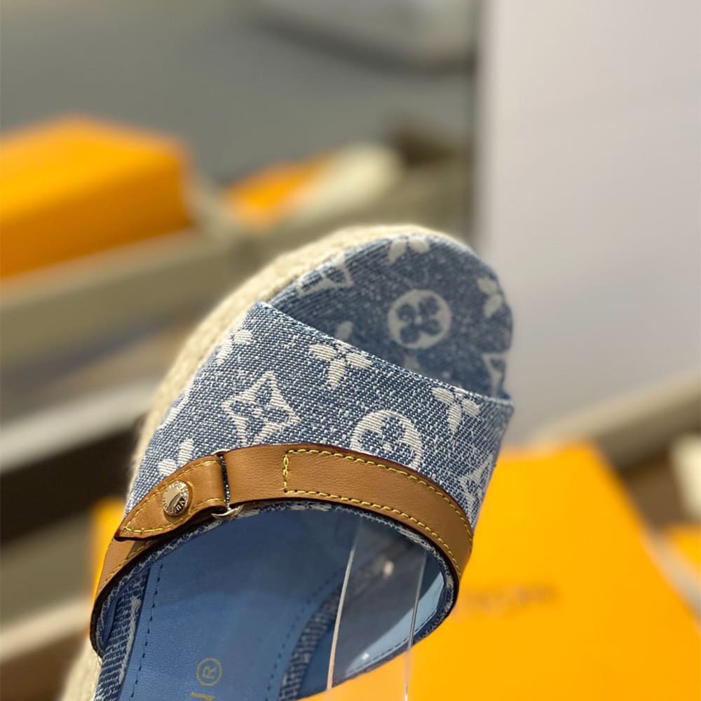 LV Helios Wedge Sandal Shoes - Replica Luxury Bags™
