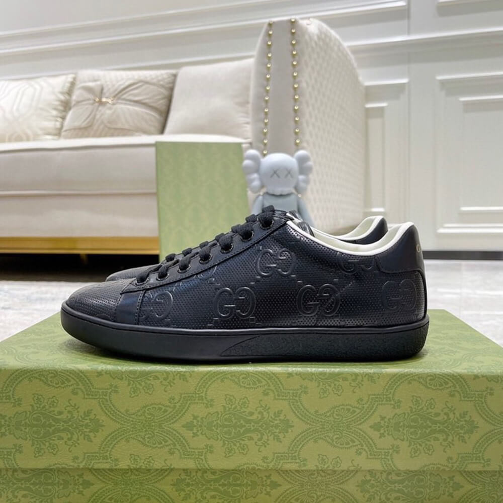 Gucci Men's Ace GG embossed sneaker Shoes - Replica Luxury Bags™