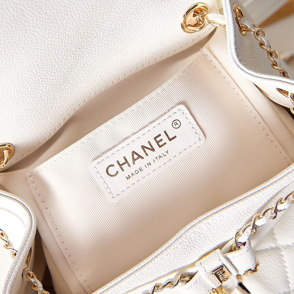 Chanel Backpack Bag in White - Replica Luxury Bags™
