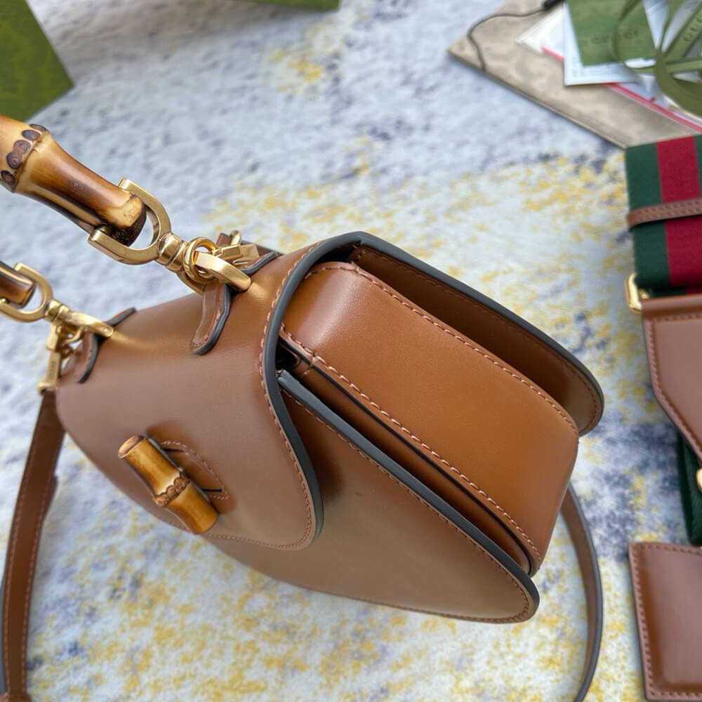 Gucci Bamboo 1947 Jumbo Gg Small Top Handle Bag - Replica Luxury Bags™