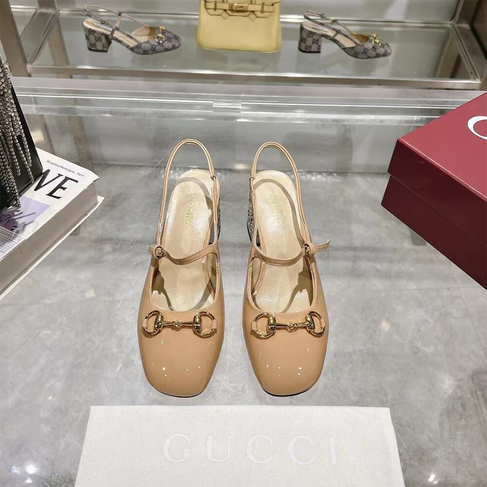 Gucci Women s Horsebit pump with Crystals Shoes - Replica Luxury Bags™