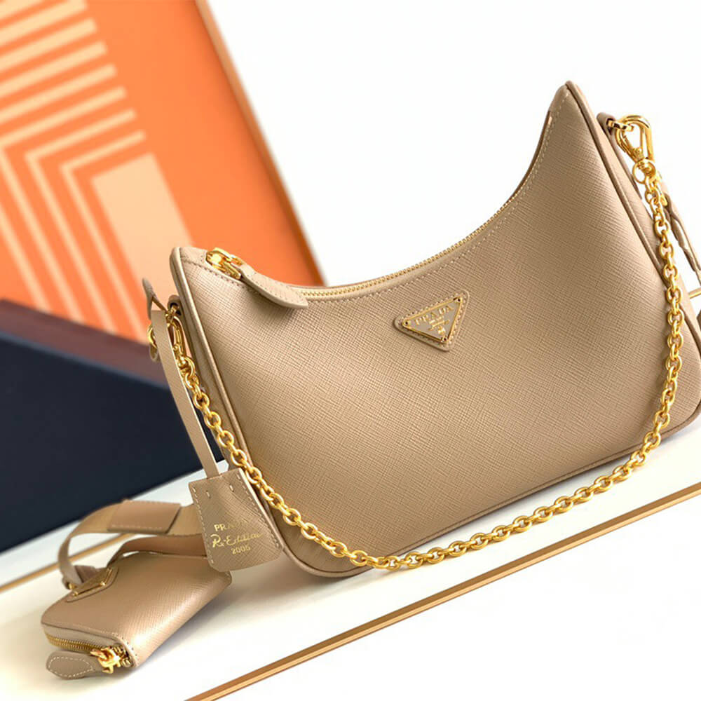Prada Re-Edition 2005 Saffiano Leather Bag - Replica Luxury Bags™