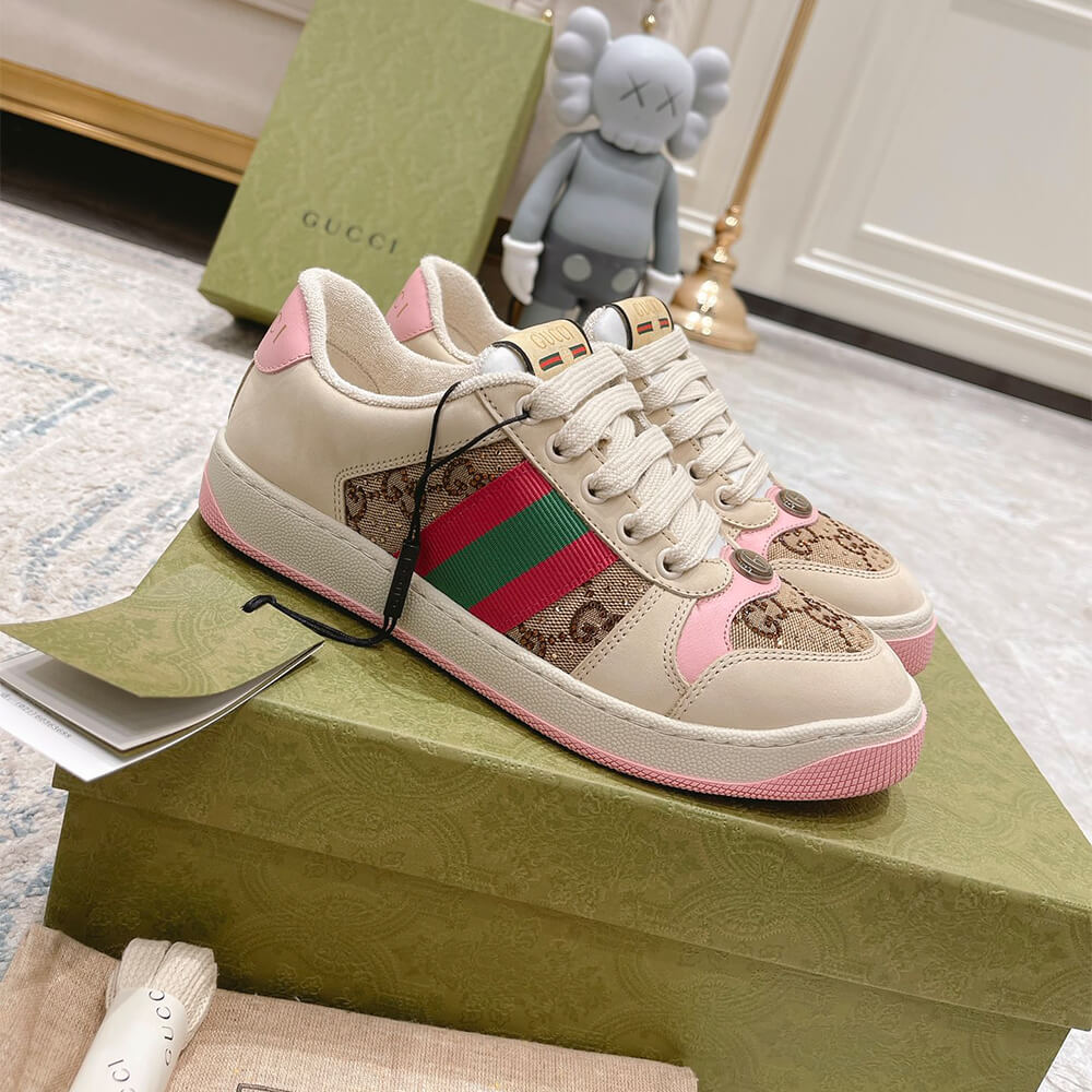 Gucci Women s Screener sneaker with crystals Shoes - Replica Luxury Bags™