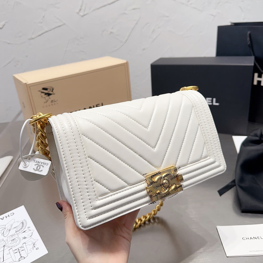 Chevron Boy Chanel Handbag - Replica Luxury Bags™