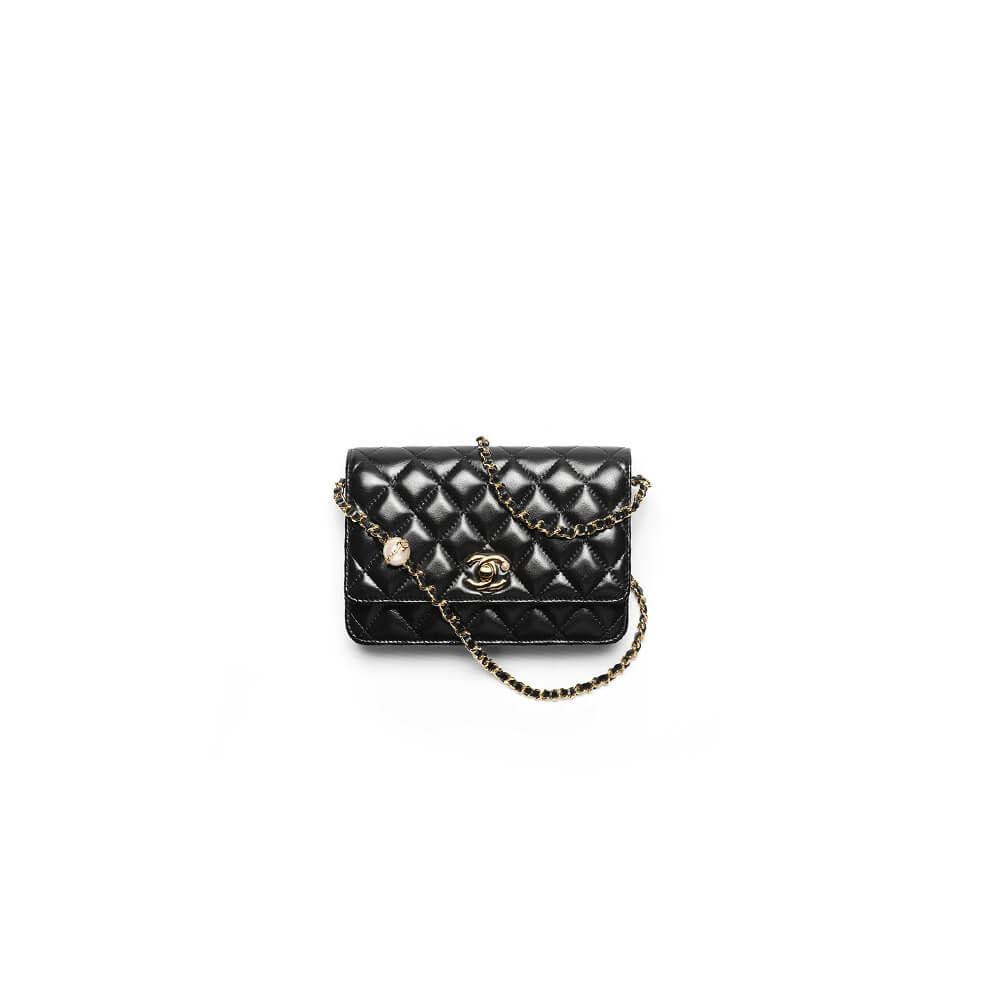 Chanel Flap Phone Holder Bag with Chain - Replica Luxury Bags™
