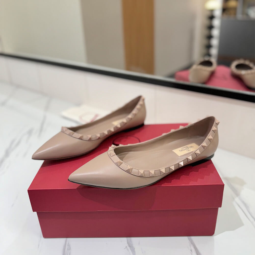 VALENTINO ROCKSTUD BALLET FLAT Shoes - Replica Luxury Bags™