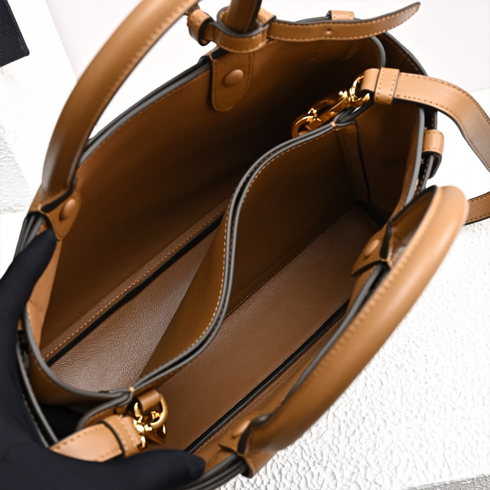 Prada Buckle Small Leather Handbag with Belt - Replica Luxury Bags™
