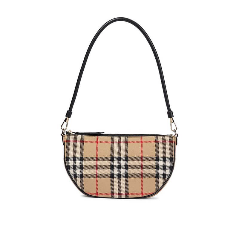 Burberry Olympia Pouch Checked Shoulder Bag - Replica Luxury Bags™