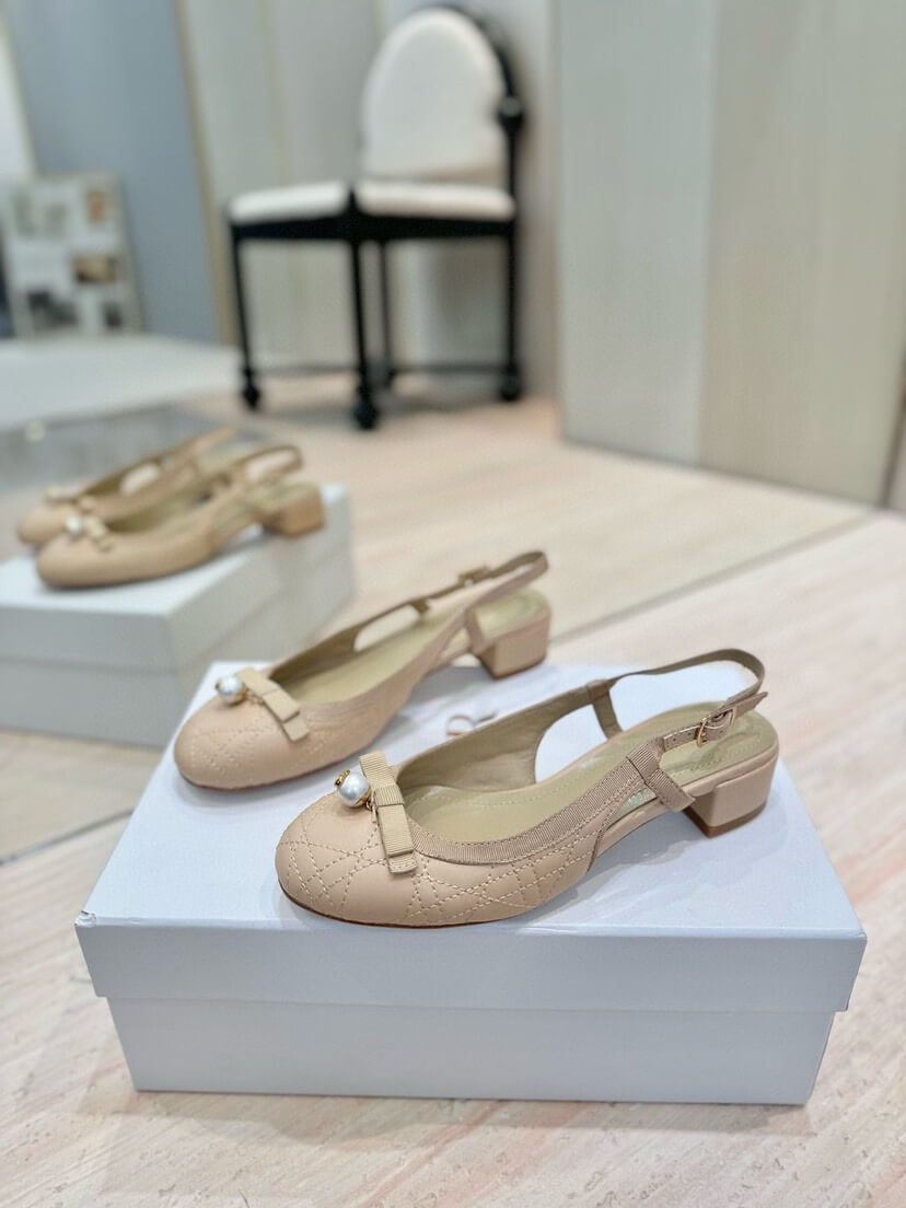 Dior Ballet Slingback Pump Shoes - Replica Luxury Bags™