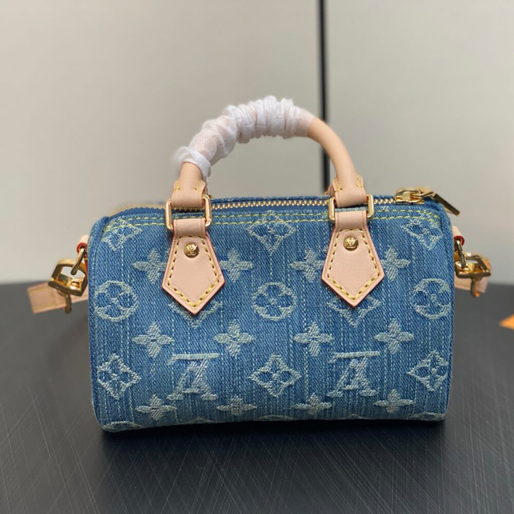 LV Nano Speedy Denim Bag - Replica Luxury Bags™