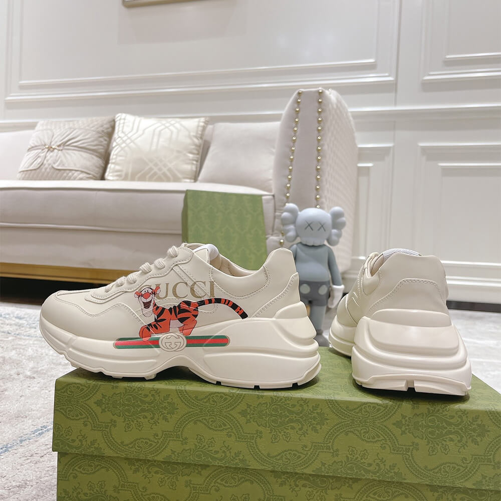 Gucci Rhyton Sneaker with Print Shoes - Replica Luxury Bags™