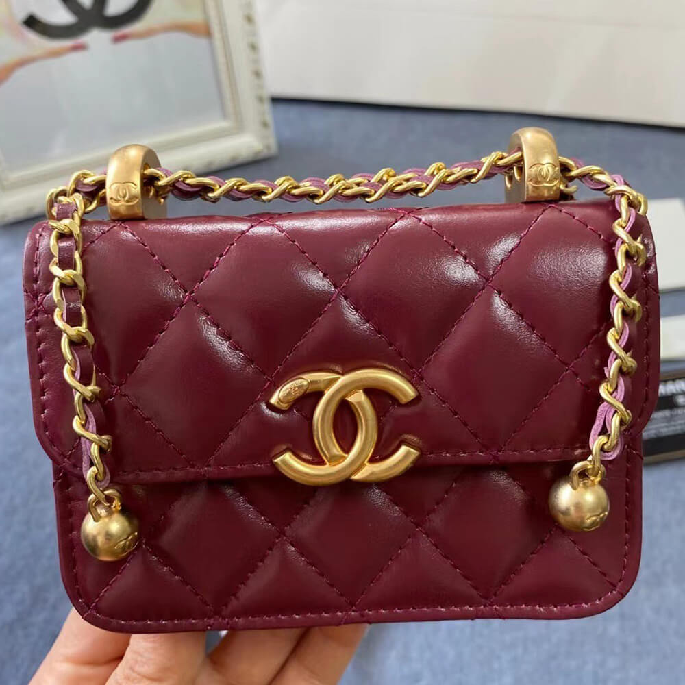 Chanel Mini Clutch Bag with Chain - Replica Luxury Bags™