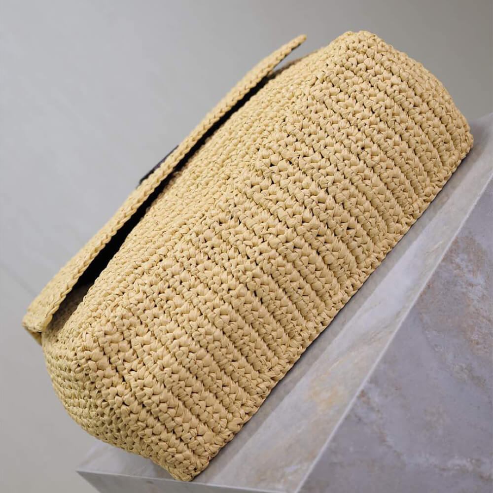 YSL Saint Laurent Niki Chain Medium Bag In Raffia - Replica Luxury Bags™