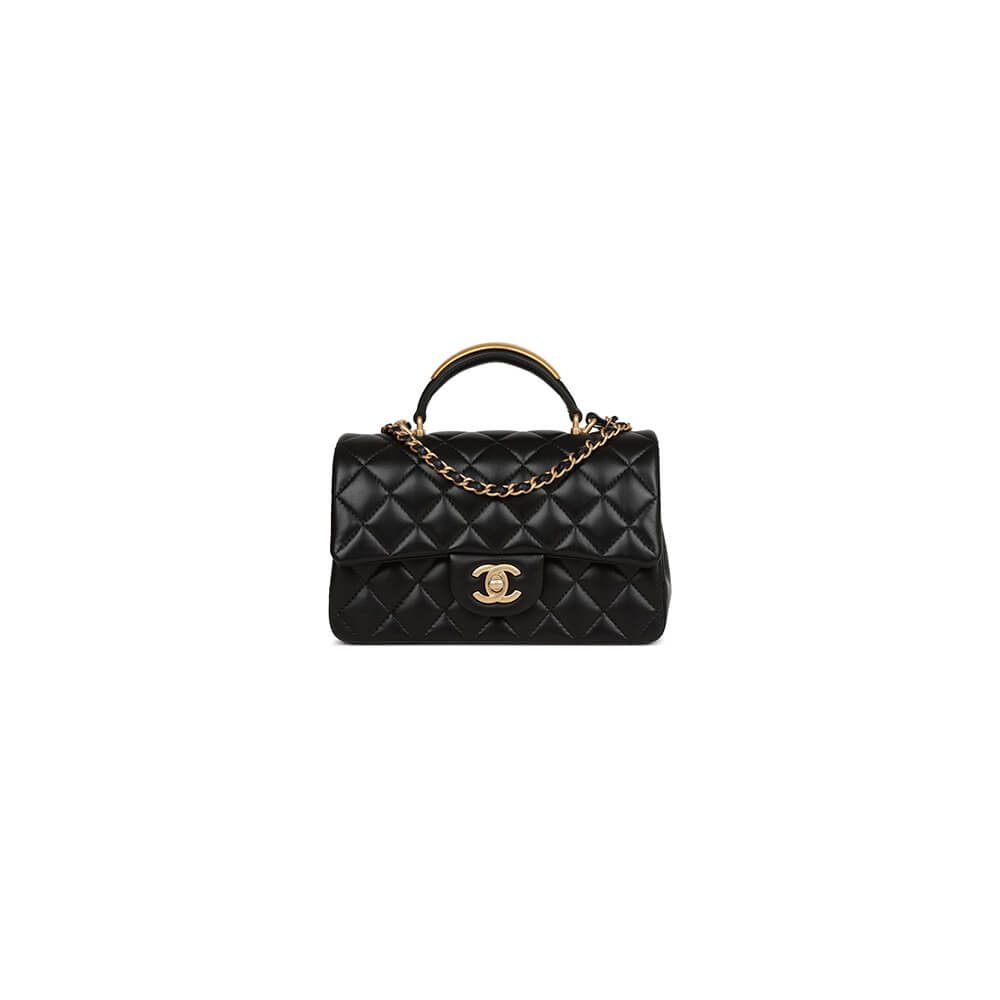 Chanel Mini Flap Bag with Top Handle - Replica Luxury Bags™