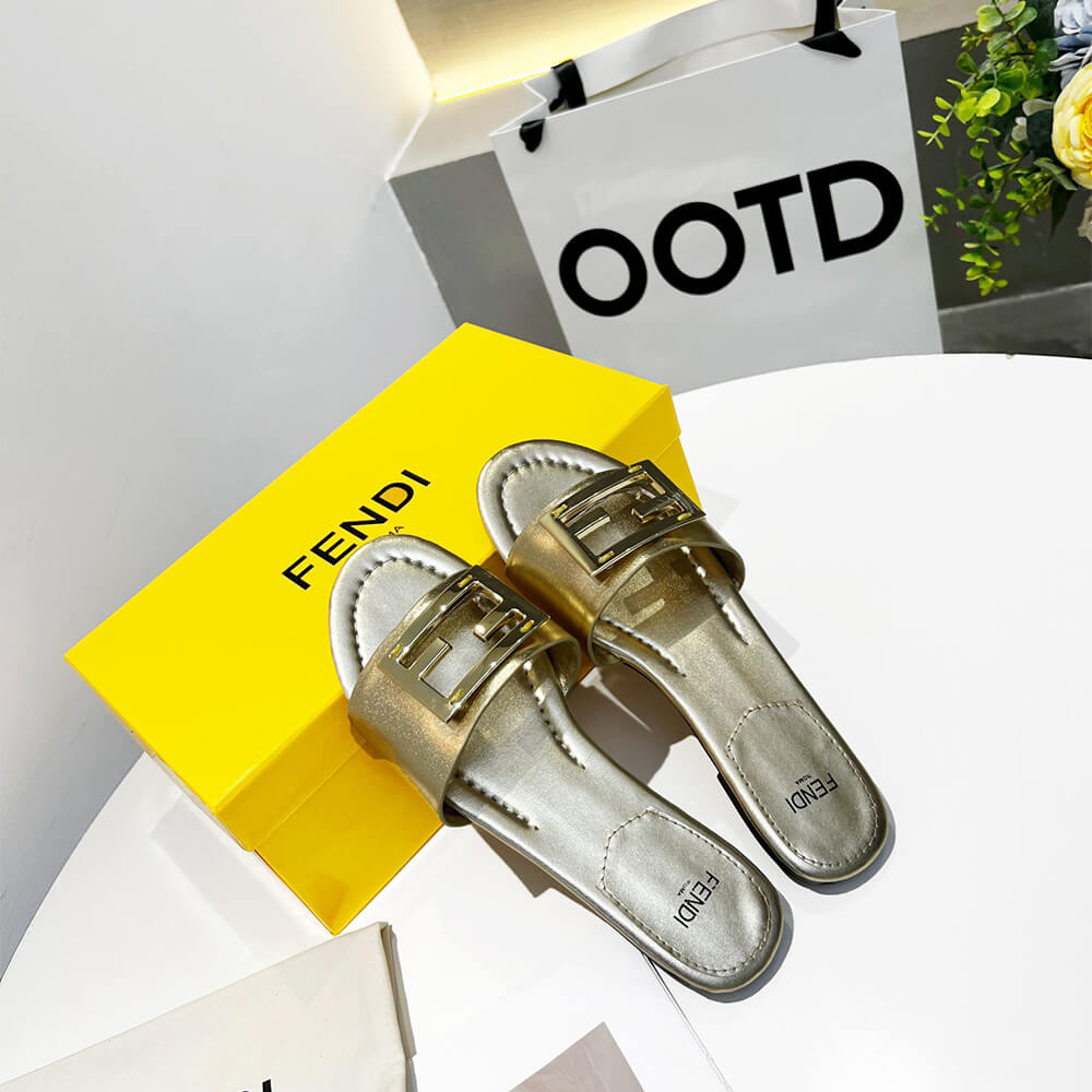 Fendi Baguette Slides Shoes - Replica Luxury Bags™