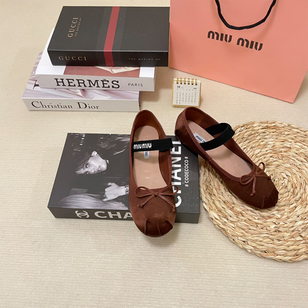 MiuMiu Satin ballerinas Shoes - Replica Luxury Bags™