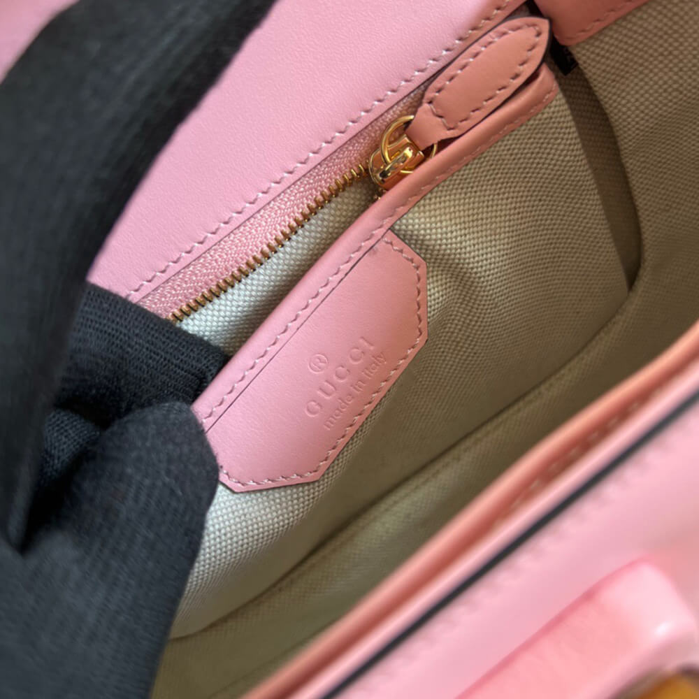Gucci Bamboo 1947 Jumbo Gg Small Top Handle Bag - Replica Luxury Bags™