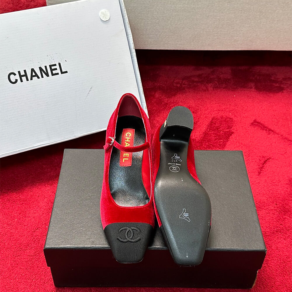 Chanel Mary Janes Heel Shoes - Replica Luxury Bags™