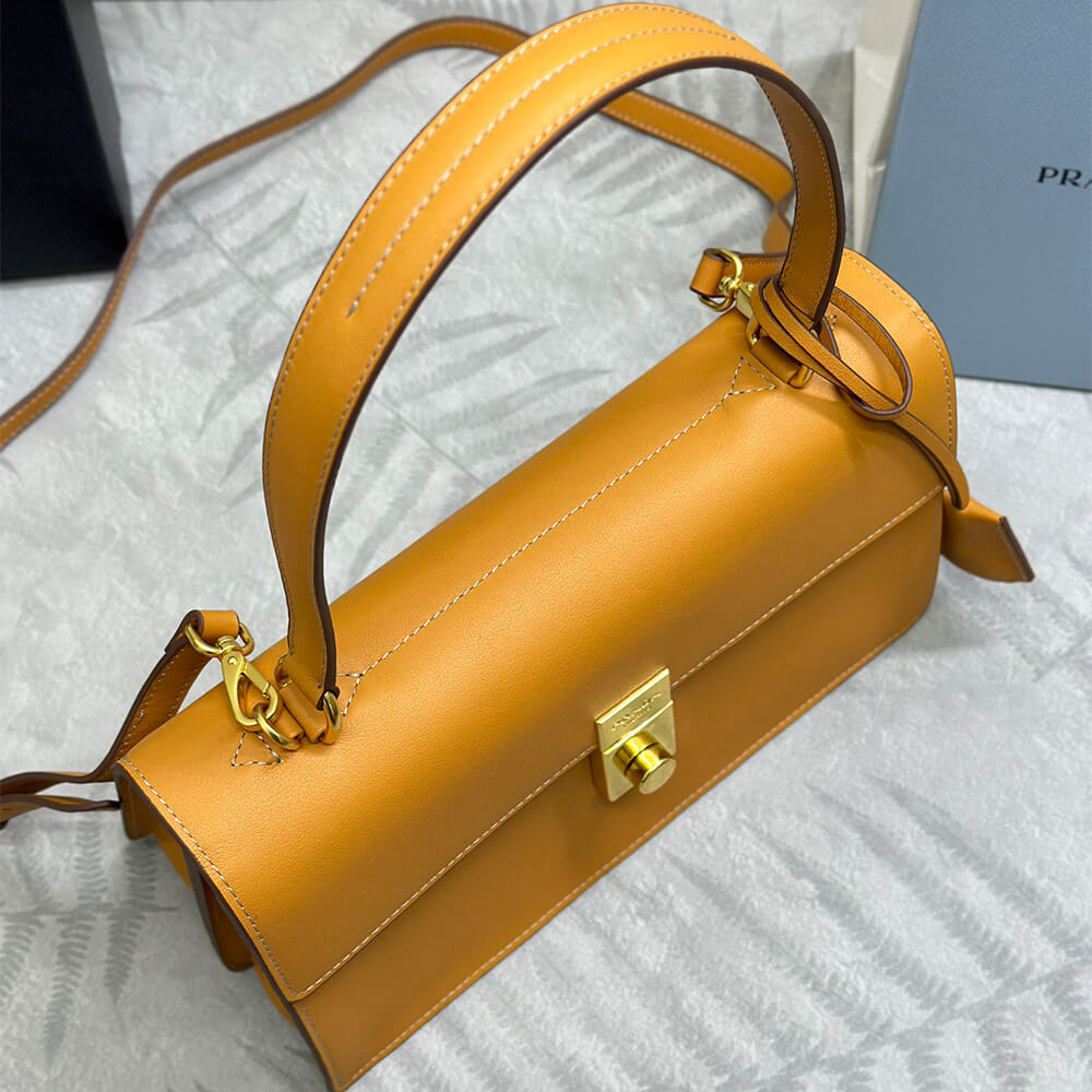 Prada Soft Sound Medium Leather Shoulder Bag - Replica Luxury Bags™