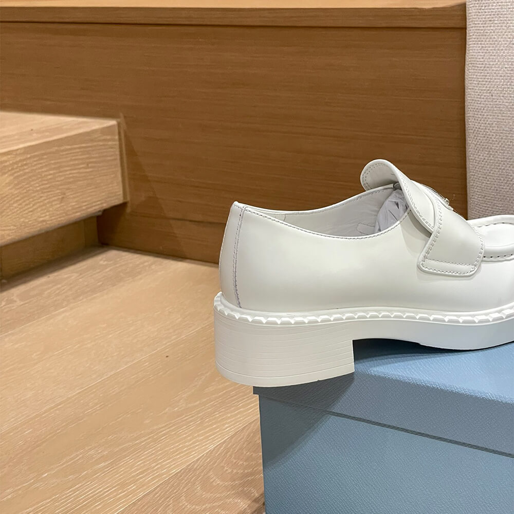 Prada chocolate brushed leather loafers Shoes - Replica Luxury Bags™