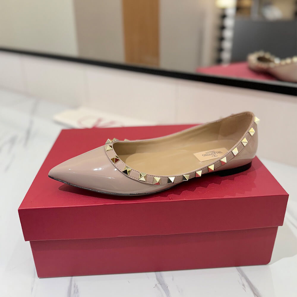 VALENTINO ROCKSTUD BALLET FLAT Shoes - Replica Luxury Bags™