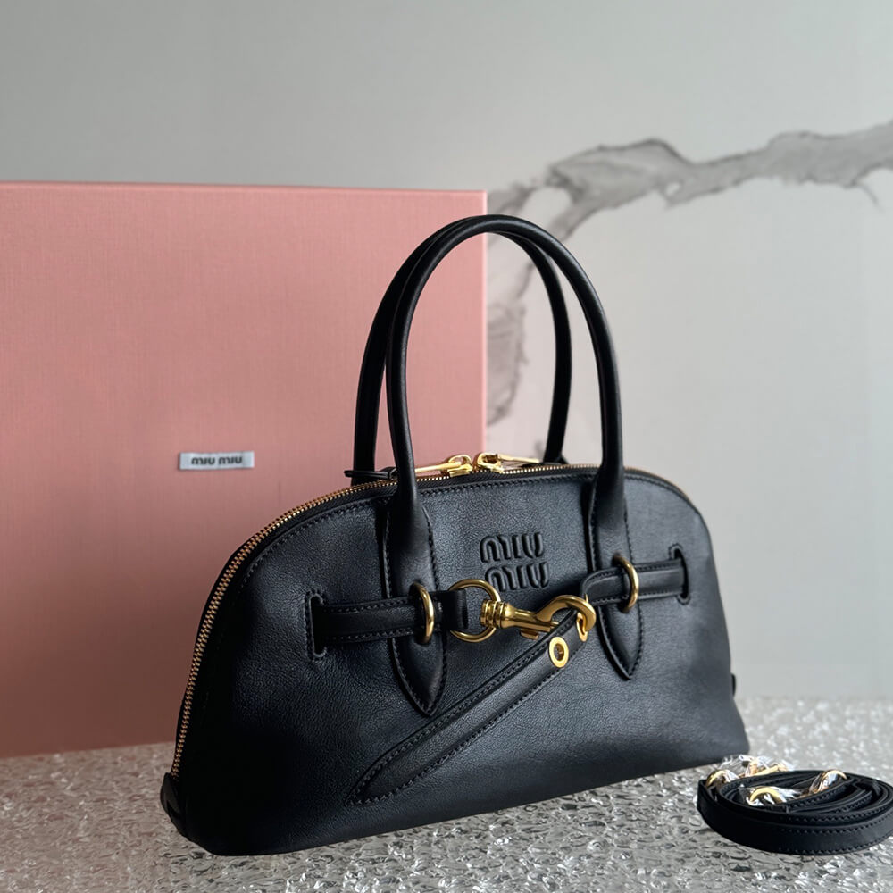 MIUMIU Aventure nappa leather top-handle bag - Replica Luxury Bags™