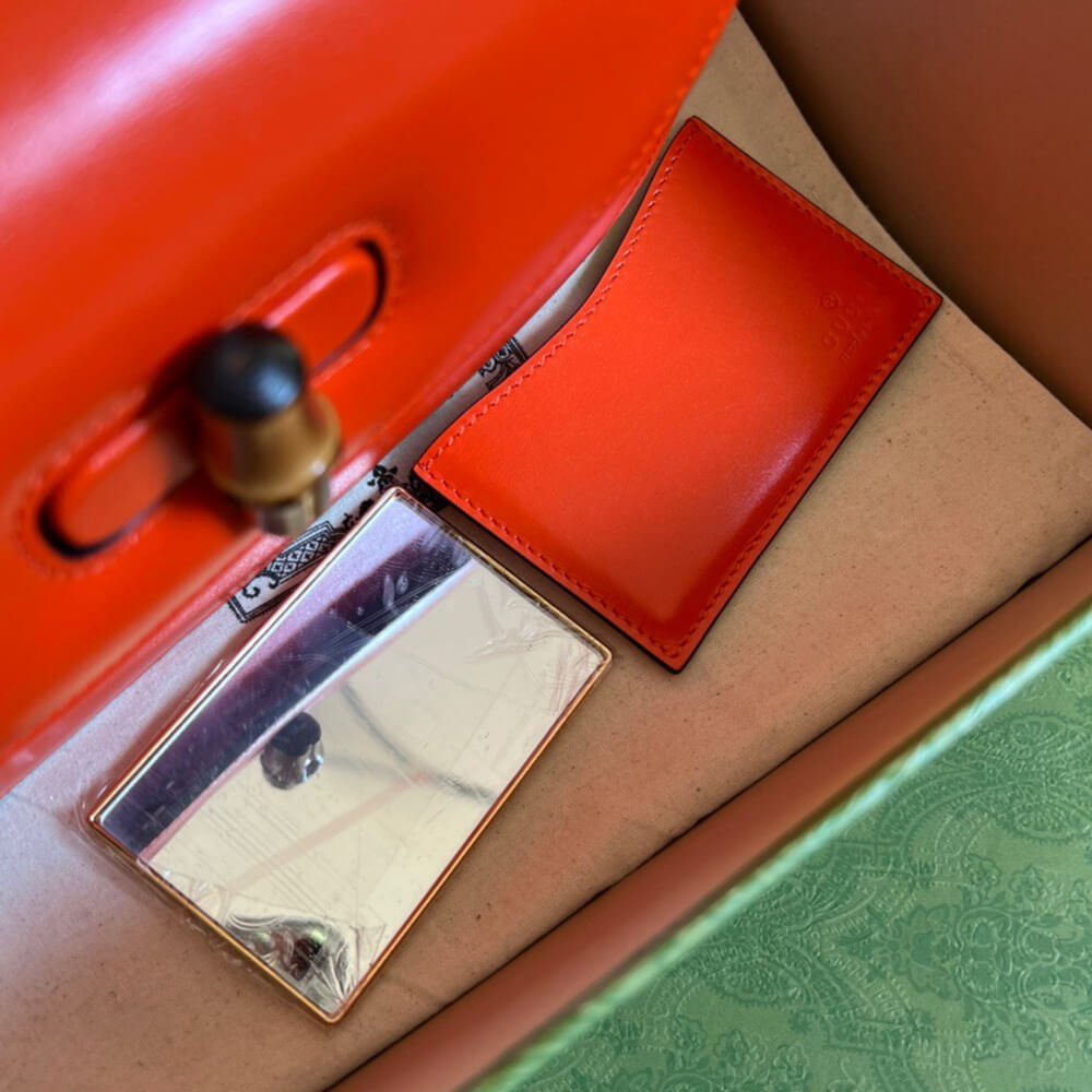 GUCCI BAMBOO 1947 JUMBO GG SMALL TOP HANDLE BAG - Replica Luxury Bags™