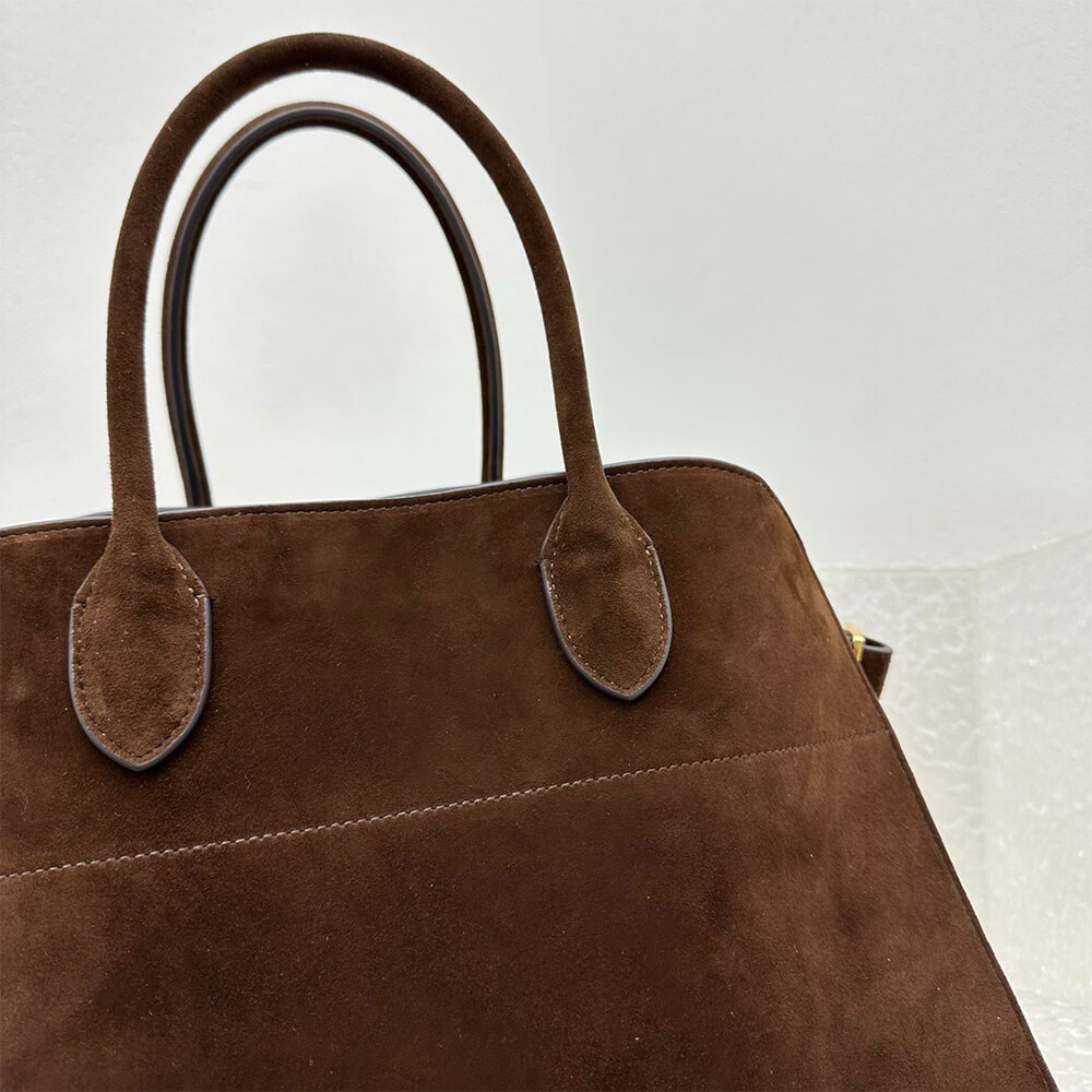 THE ROW Soft Margaux 15 sued bag - Replica Luxury Bags™