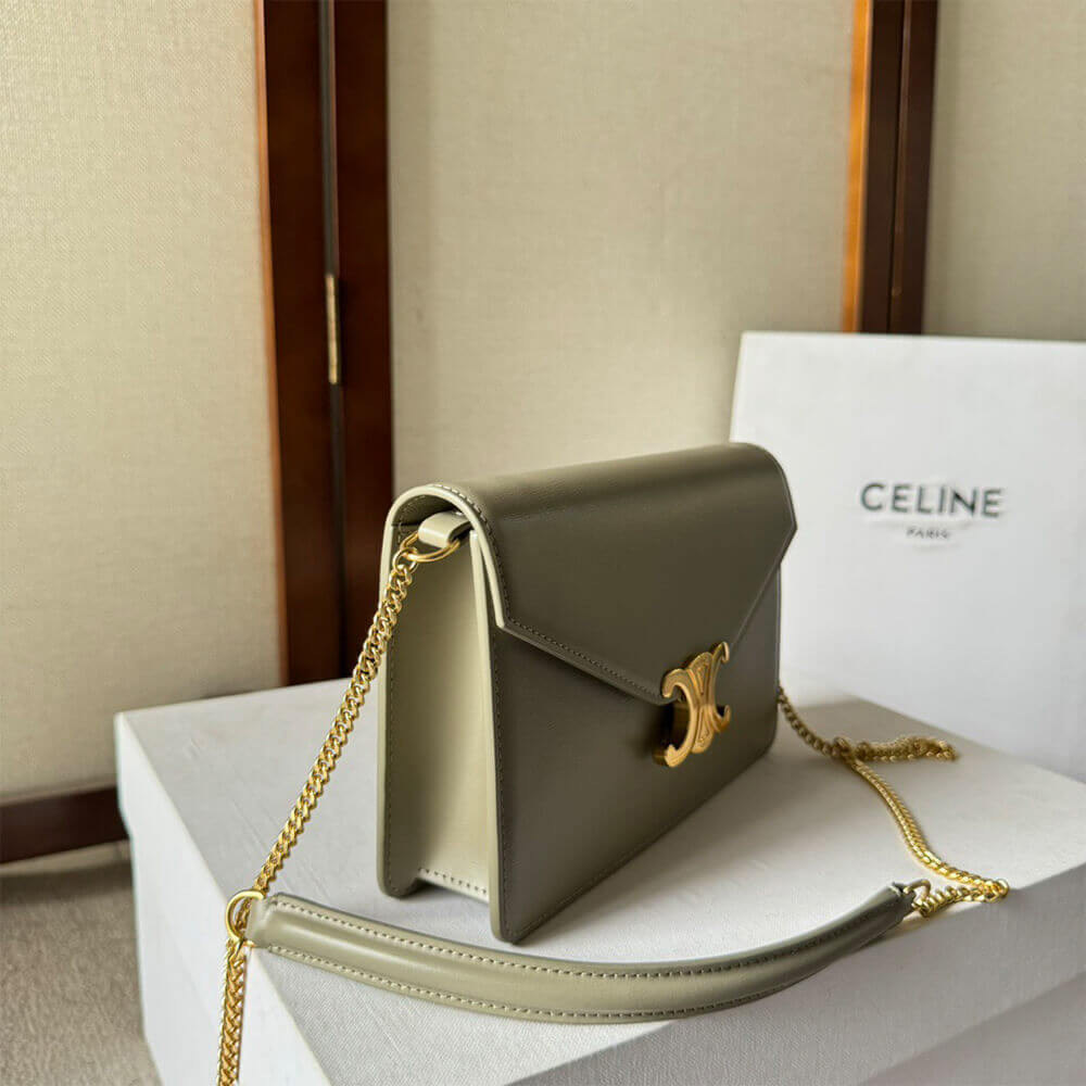 Celine Wallet On Chain Margo in Shiny calfskin Bag - Replica Luxury Bags™