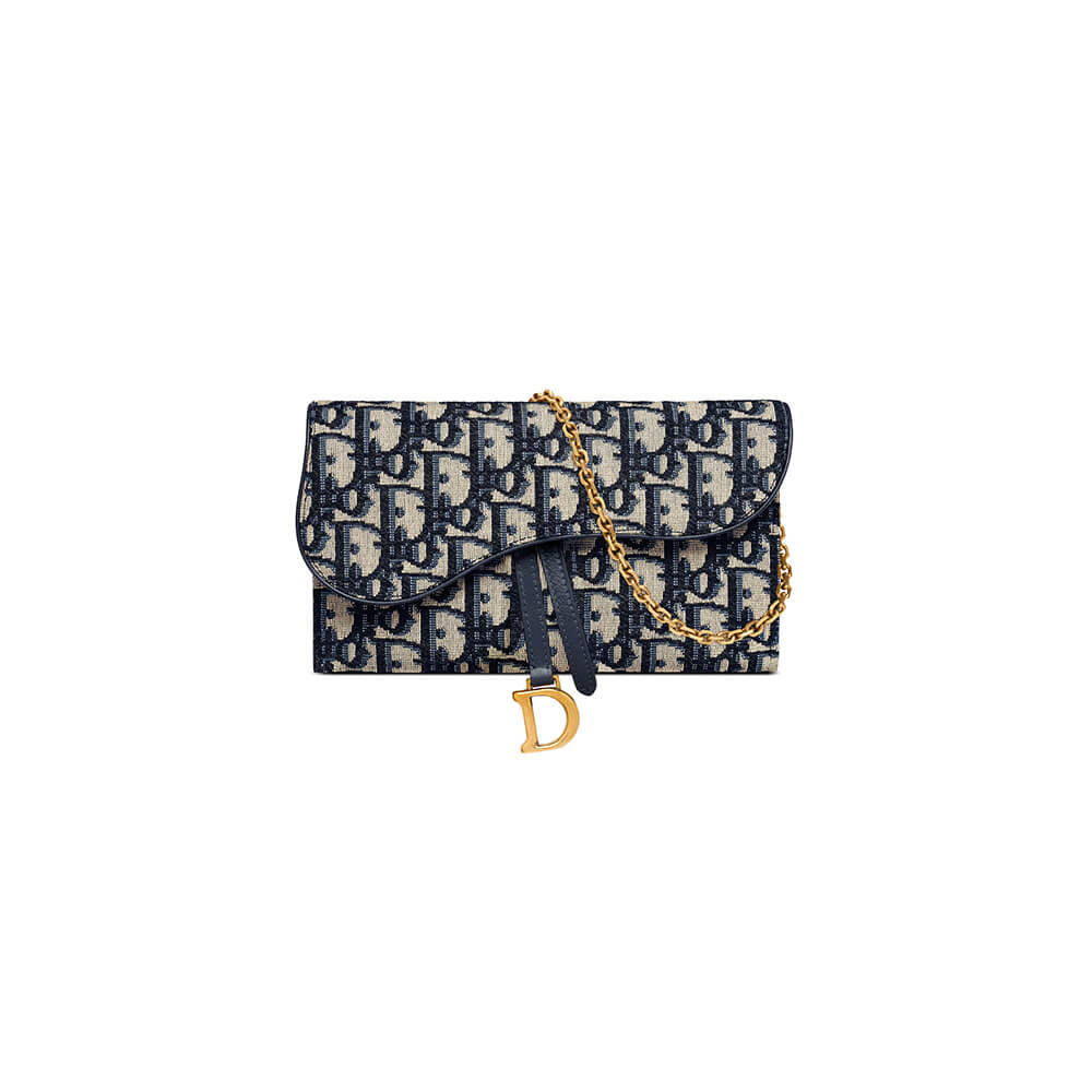 Dior Bag Long Saddle Wallet With Chain - Replica Luxury Bags™
