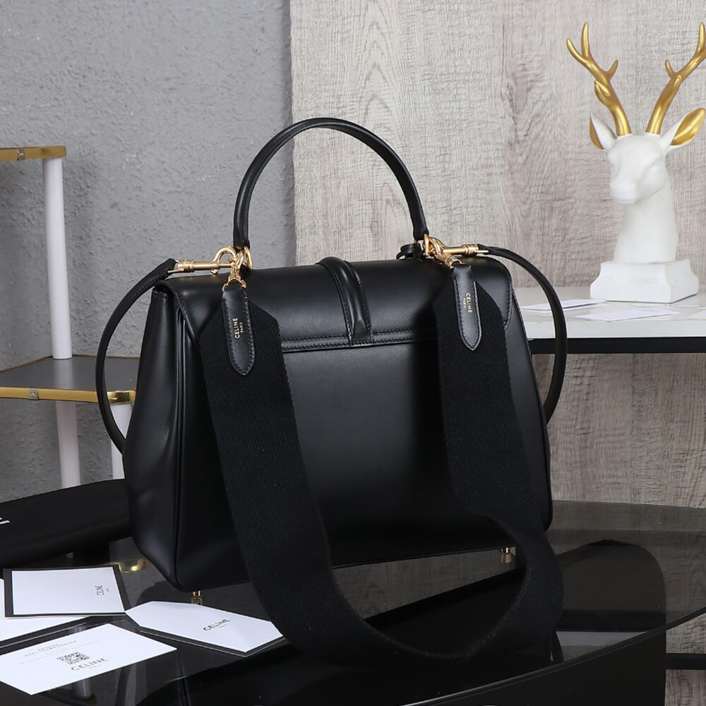 Celine Classique 16 Bag in Satinated Calfskin - Replica Luxury Bags™