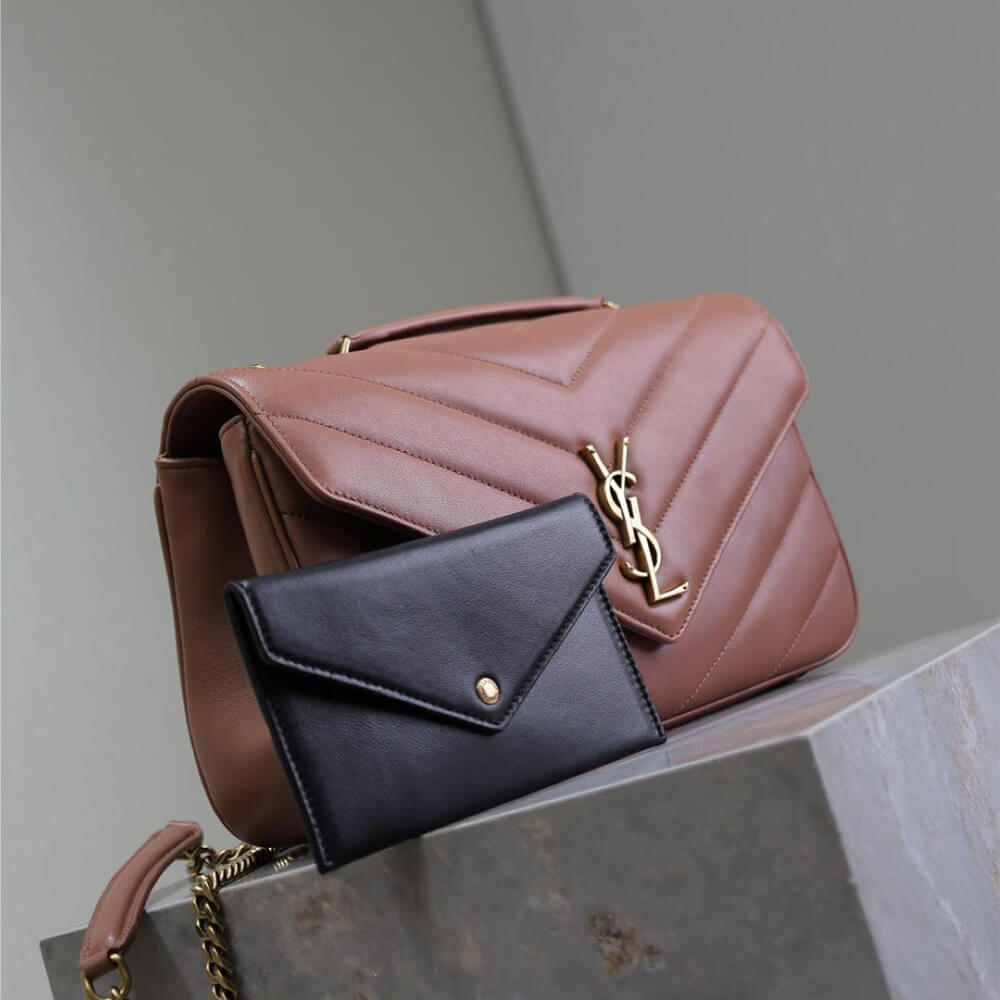 YSL Loulou Medium Bag in Matelasse Lambskin - Replica Luxury Bags™