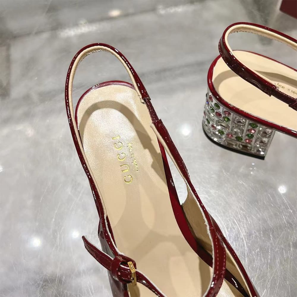 Gucci Women s Horsebit pump with Crystals Shoes - Replica Luxury Bags™