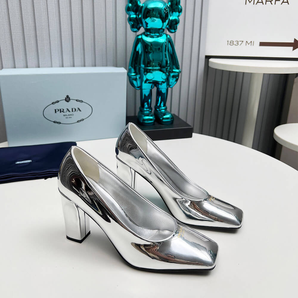 Prada Patent Leather Pumps 85mm Shoes - Replica Luxury Bags™