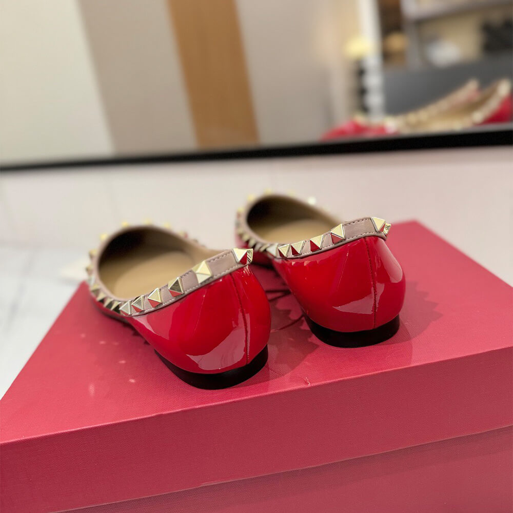 VALENTINO ROCKSTUD BALLET FLAT Shoes - Replica Luxury Bags™