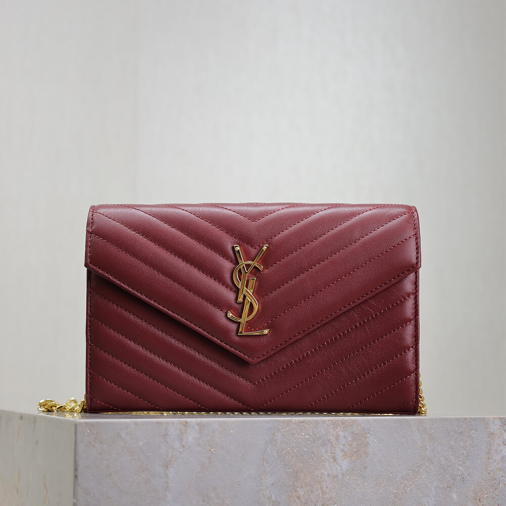 YSL Cassandre Chain Wallet Bag in Lambskin - Replica Luxury Bags™