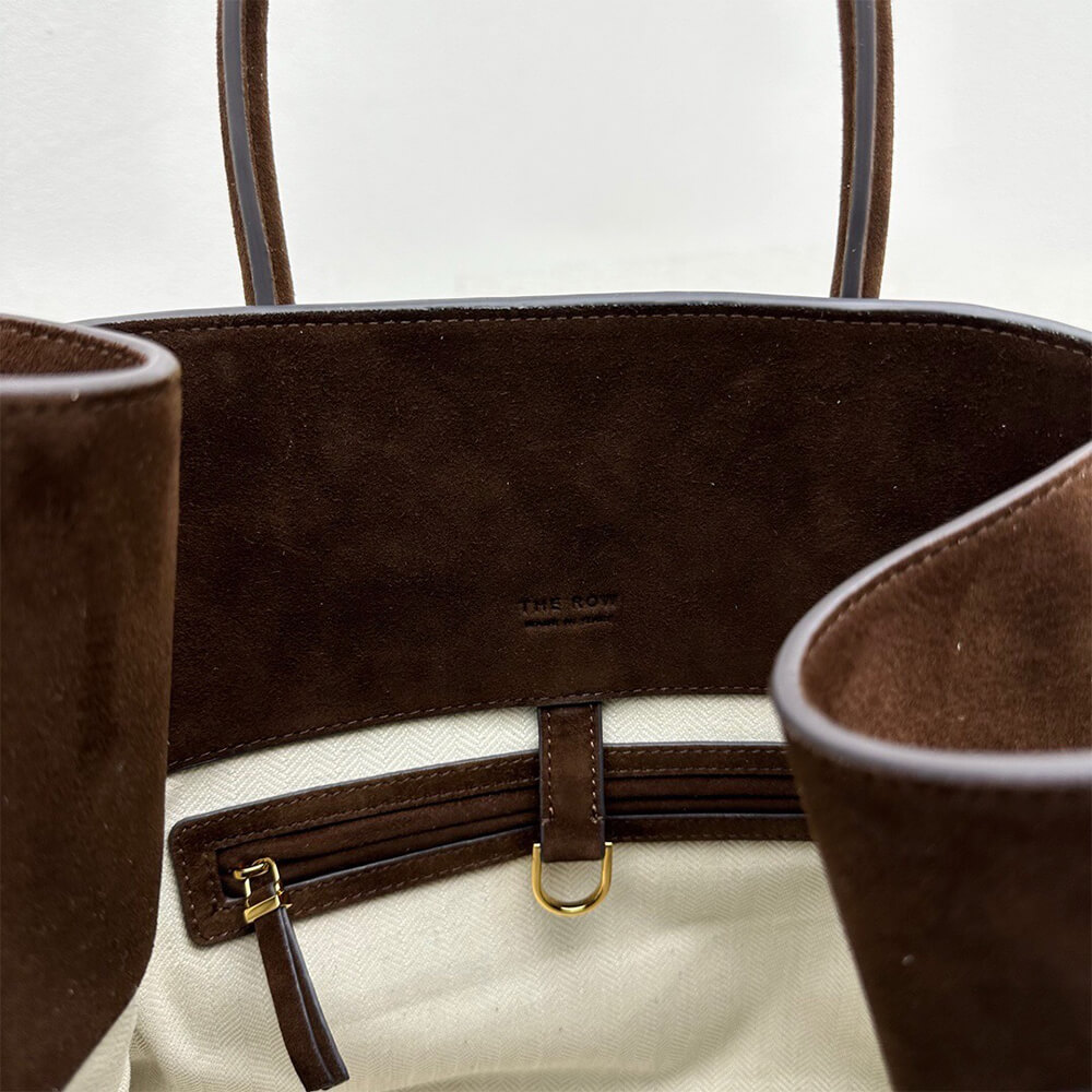 THE ROW Soft Margaux 15 sued bag - Replica Luxury Bags™