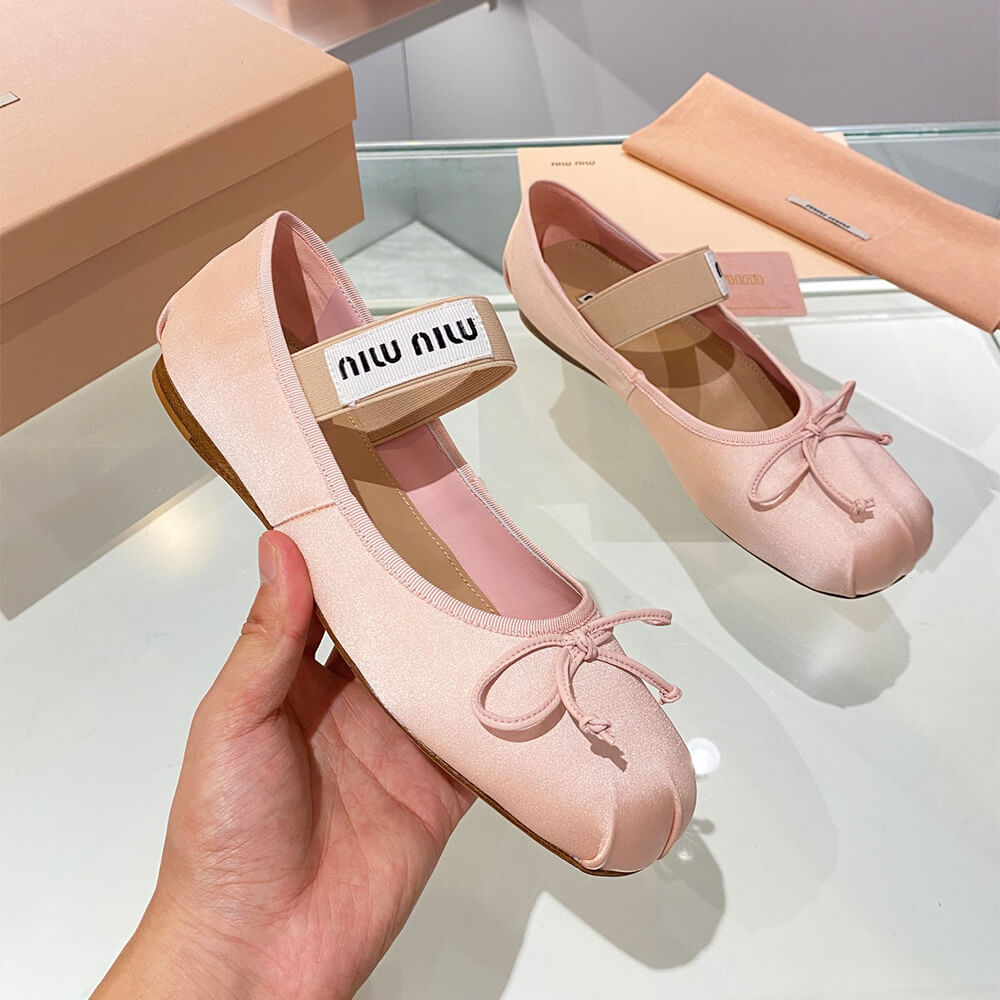 MiuMiu Satin ballerinas Shoes - Replica Luxury Bags™