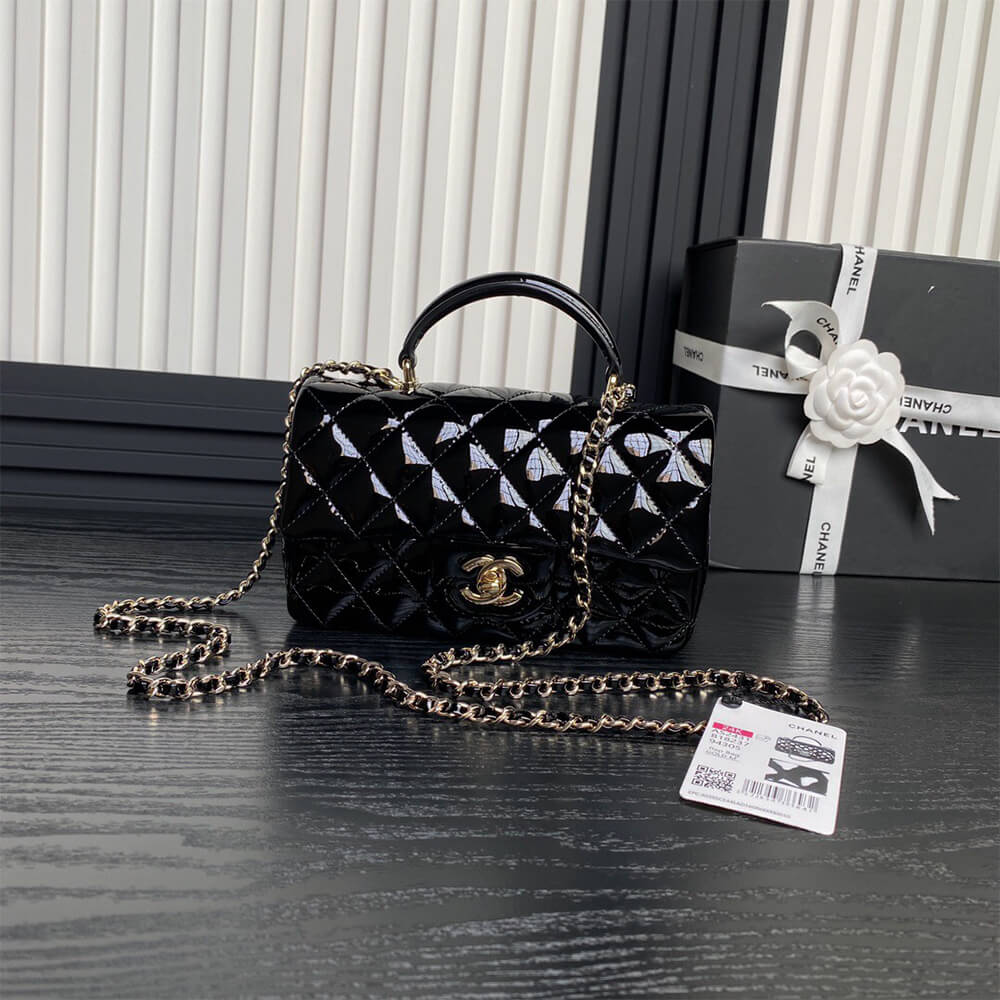 Chanel Mini Classic Handbag With Top Handle - Replica Luxury Bags™