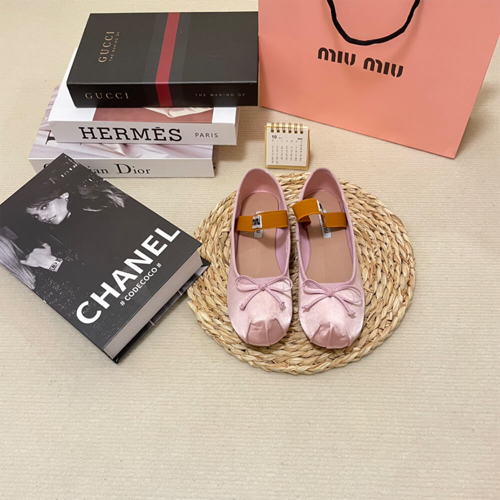 MiuMiu Satin ballerinas Shoes - Replica Luxury Bags™