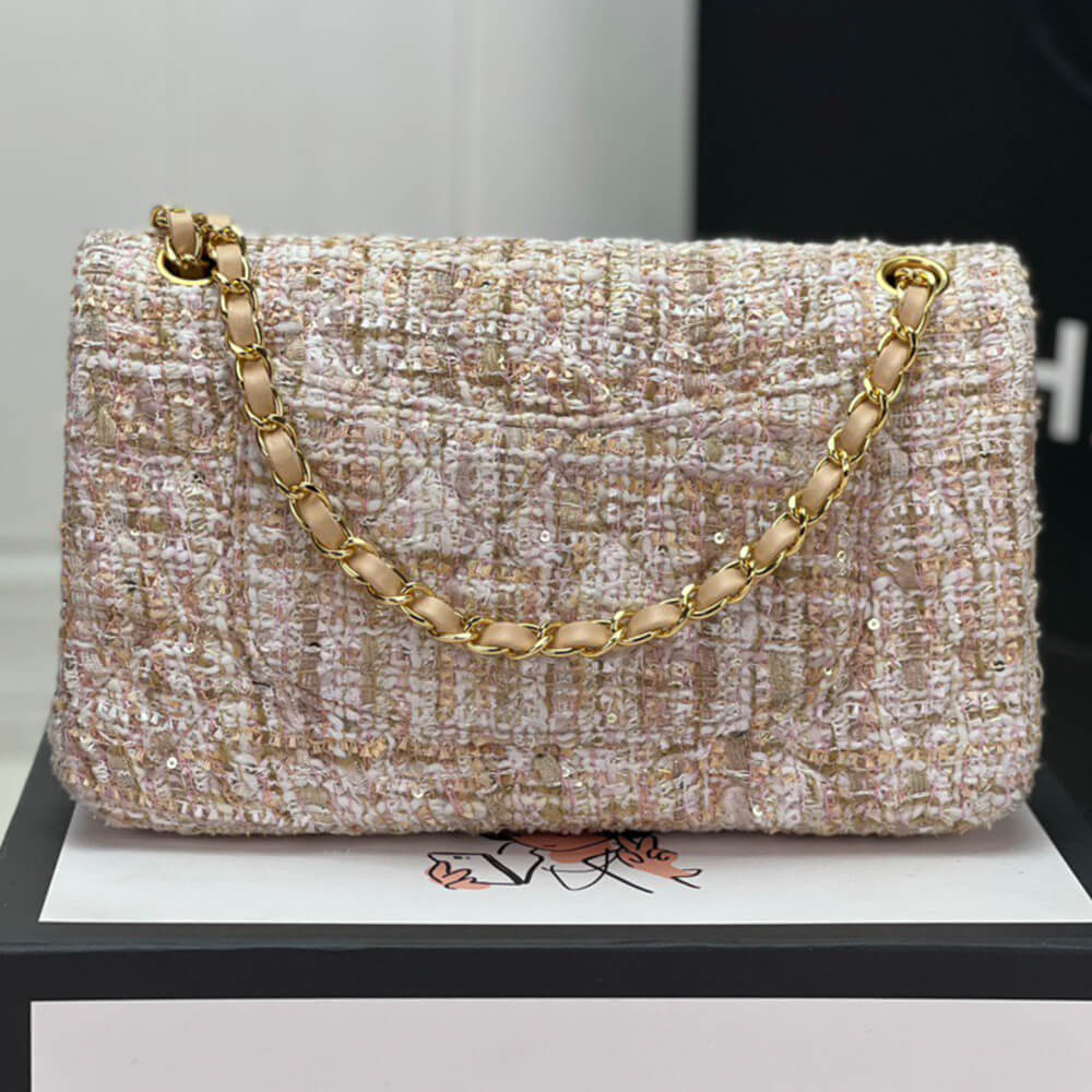 Chanel Tweed Medium Classic Flap Bag - Replica Luxury Bags™