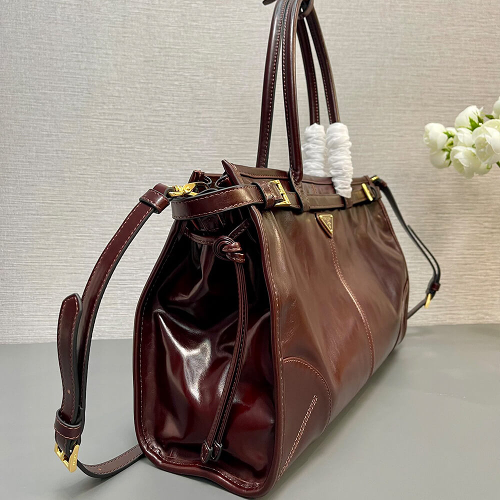 Prada Large Leather Handbag - Replica Luxury Bags™